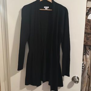 Blacked textured cardigan